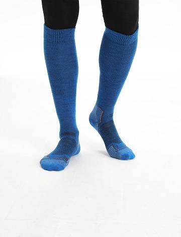 Chaussettes Icebreaker Merino Ski+ Ultralight Over the Calf Homme Bleu | FR 1016FDNM